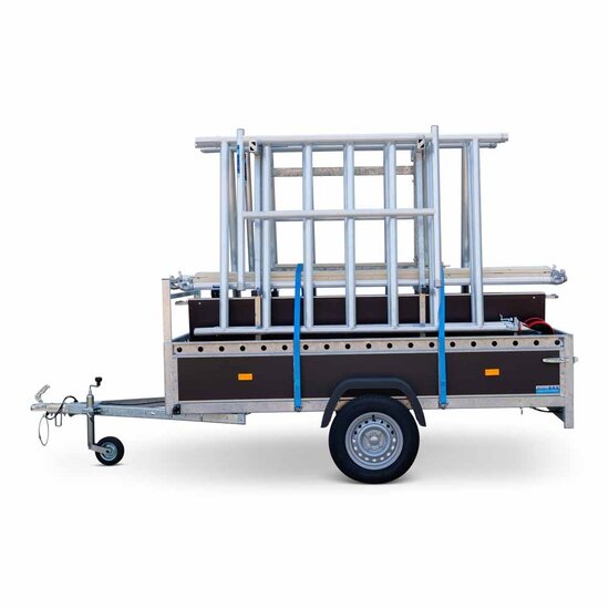 Alumexx VDM Bakwagen met Basic Steigerbok + Alumexx Rolsteiger Budget 135x250 8,2 werkhoogte