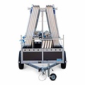 Alumexx VDM Bakwagen met Alumexx Basic Steigerbok + Alumexx Rolsteiger Budget 135x250 10,2 werkhoogte