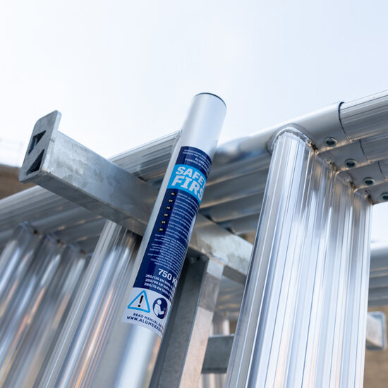 Alumexx VDM Bakwagen met Alumexx Basic Steigerbok + Alumexx Rolsteiger Budget 135x250 10,2 werkhoogte