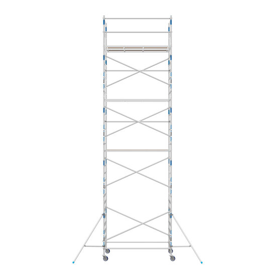 Alumexx VDM Bakwagen met Alumexx Basic Steigerbok + Alumexx Rolsteiger Budget 135x250 10,2 werkhoogte