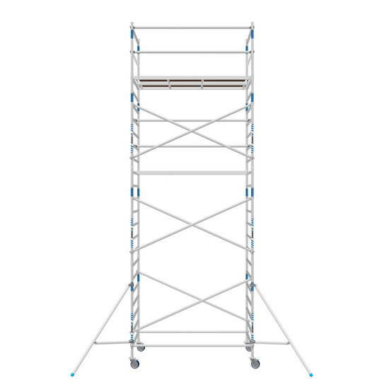 Alumexx Basic Steigeraanhanger 250 Open + Alumexx Budget Rolsteiger 135x250 8,2 m werkhoogte