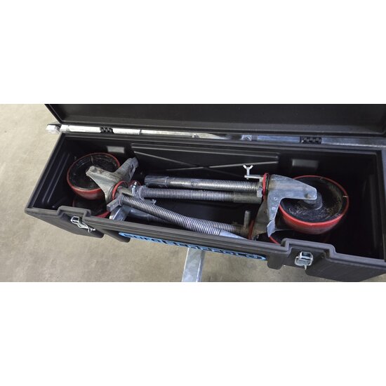 Euroscaffold Steigeraanhanger 250 + Rolsteiger Euro 135x250 10,2 meter werkhoogte 2e hands