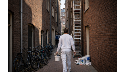 Weinig ruimte voor een steiger en toch veilig werken?