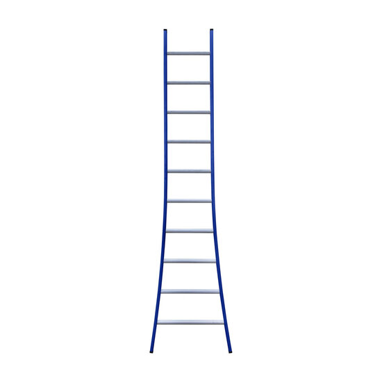 Eurostairs Eurostairs Ladder enkel uitgebogen 1x10 sporten