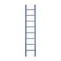 Eurostairs Eurostairs Ladder enkel recht 1x8 sporten