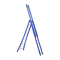 Eurostairs Eurostairs Reform ladder driedelig uitgebogen 3x12 sporten + gevelrollen