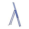 Eurostairs Eurostairs Reform ladder driedelig recht 3x12 sporten + gevelrollen
