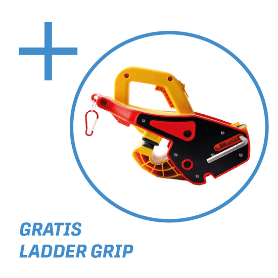 Eurostairs Eurostairs Reform ladder driedelig uitgebogen 3x12 sporten + gevelrollen
