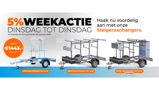 Weekacties Steigerverkoop | Steiger, Rolsteiger, Ladder & Meer