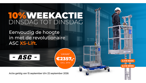Weekacties Steigerverkoop | Steiger, Rolsteiger, Ladder & Meer