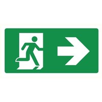 Pikt-o-Norm Pictogramme sortie de secours droite