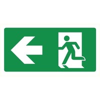 Pikt-o-Norm Pictogram emergency exit left