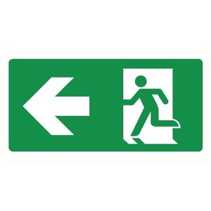 Pikt-o-Norm Pictogram emergency exit left