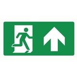 Pictogram emergency exit straight on