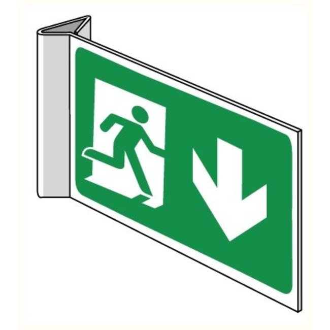 Pikt-o-Norm Pictogram emergency exit down