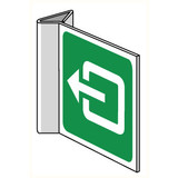 Pictogram uitgang buiten-draaiend