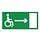 Pikt-o-Norm Pictogram emergency exit wheelchair right