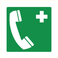 Pikt-o-Norm Pictogram telephone first aid