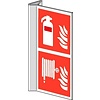 Pikt-o-Norm Pictogram combi fire extinguisher hose reel