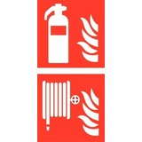 Pictogram combi fire extinguisher hose reel