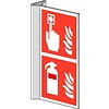 Pikt-o-Norm Pictogram combi fire alarm extinguisher