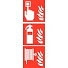 Pikt-o-Norm Pictogram combi fire alarm extinguisher hose reel