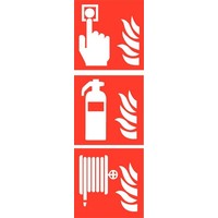 Pikt-o-Norm Pictogram combi fire alarm extinguisher hose reel