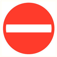 Pikt-o-Norm Pictogram one way only