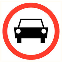 Pikt-o-Norm Pictogramme interdiction voiture