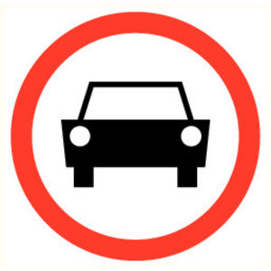 Pikt-o-Norm Pictogramme interdiction voiture