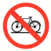 Pikt-o-Norm Pictogramme accès interdit aux vélos