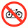 Pikt-o-Norm Pictogram bicycles prohibited