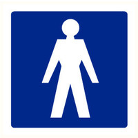 Pikt-o-Norm Pictogram aanwijzing WC heren