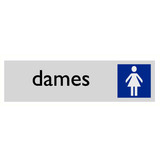 Pictogram text toilet ladies