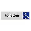 Pikt-o-Norm Pictogramme texte toilettes personnes handicapées