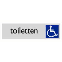 Pikt-o-Norm Pictogram text toilet disabled persons