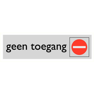 Pikt-o-Norm Pictogram tekst geen toegang