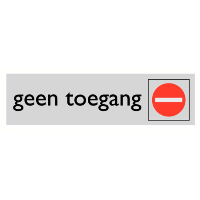 Pikt-o-Norm Pictogram tekst geen toegang