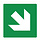 Pikt-o-Norm Pictogram arrow green diagonal