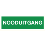 Pictogram nooduitgang tekst