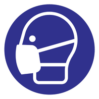 FireDiscounter mouth mask mandatory sign