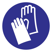 FireDiscounter Pictogram indication gloves required