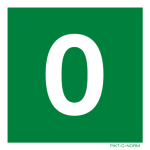 Pikt-o-Norm Pictogramme étage -3 jusqu' à 18 PVC 15cm x 15cm