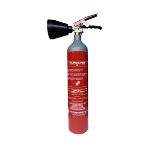 FireDiscounter Fire extinguisher CO2 2kg steel with BENOR label (B)