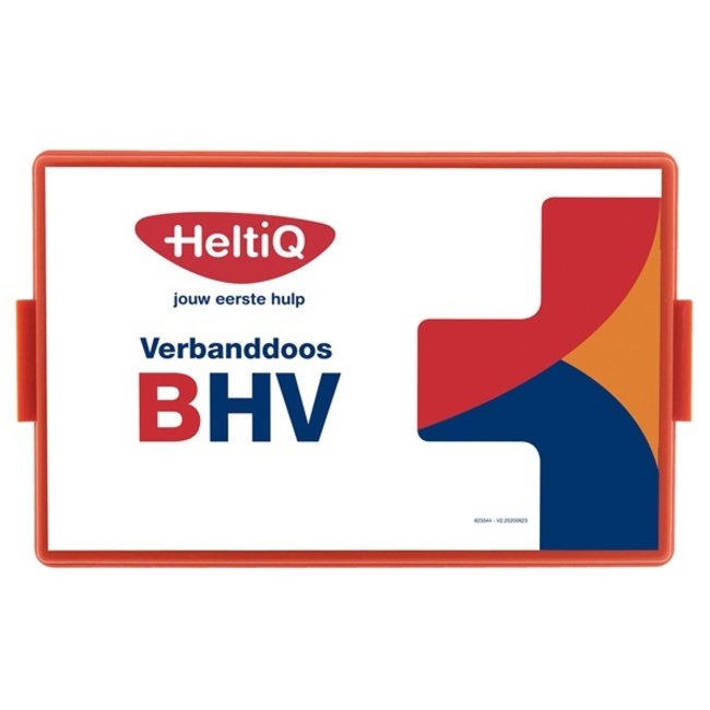 HeltiQ EHBO Bedrijfsverbanddoos B(HV) met wandhouder