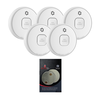 FireDiscounter Smoke detector budget pack 2 -5x Elro FS201011 with magnetic mounting sets
