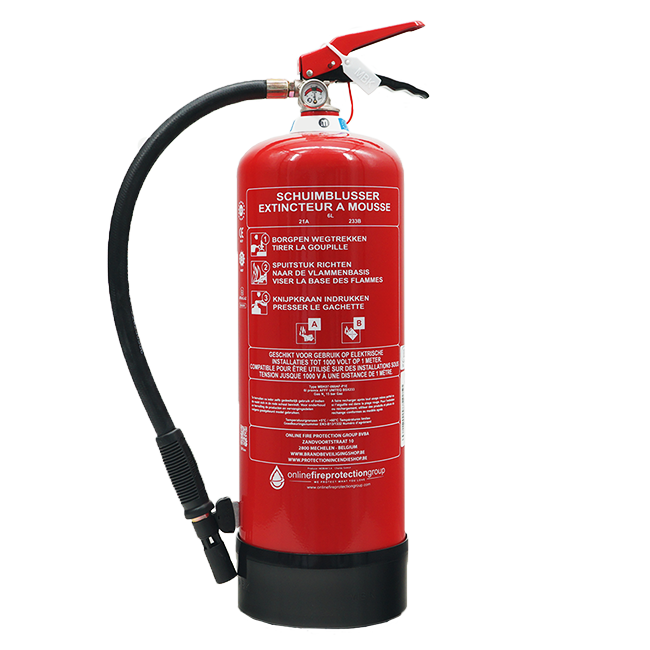 FireDiscounter Fire extinguisher foam 6l with BENOR-label (AB)