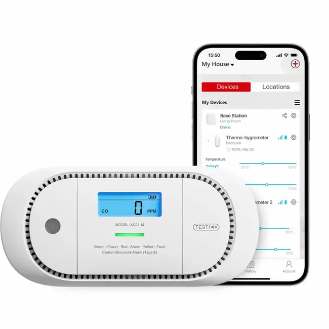 X-Sense XC01-M wirelessly linkable CO detector - Link+ Pro