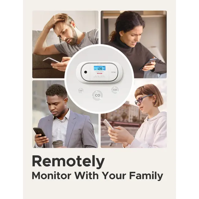 X-Sense XC01-M wirelessly linkable CO detector - Link+ Pro