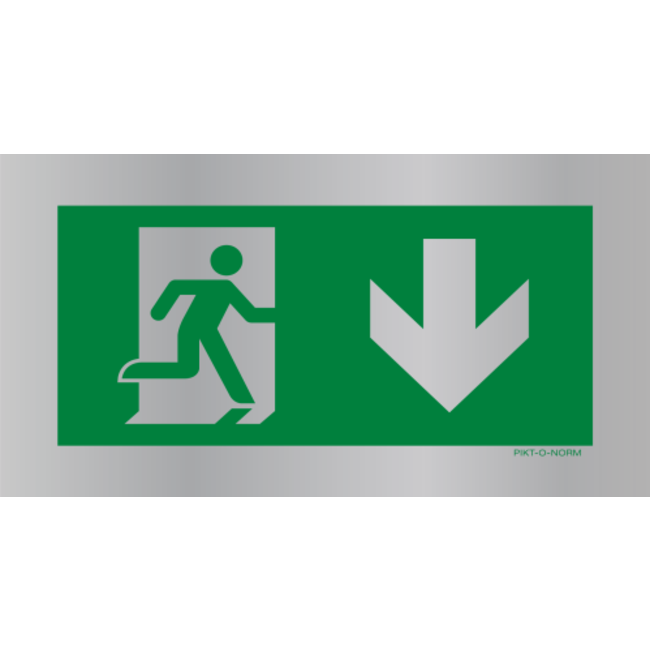 Pikt-o-Norm Pictogram emergency exit down
